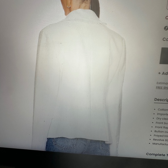 NWOT STEVE MADDON
WHITE BLAZER / JACKET - Picture 3 of 9